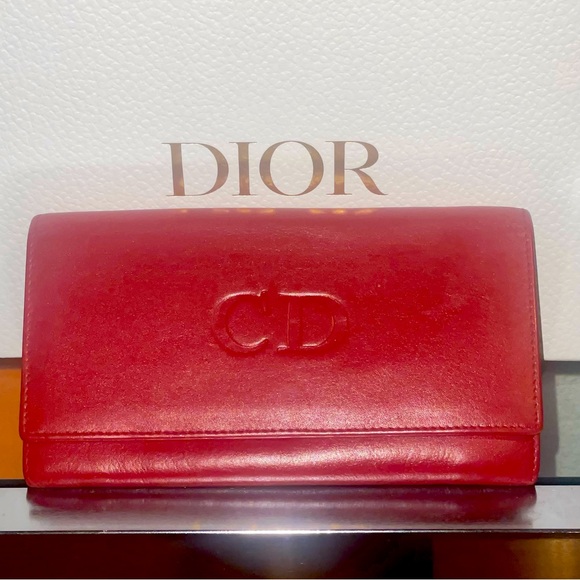 Christian Dior Double flap Long Wallet - Picture 1 of 10